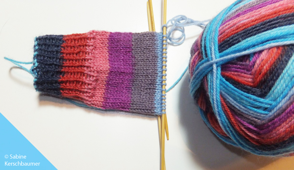 Babysocken stricken: Schaft