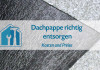 Dachpappe entsorgen