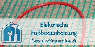 Elektrische Fußbodenheizung