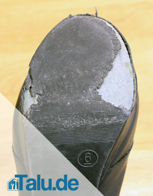 kaputte Schuhsohle