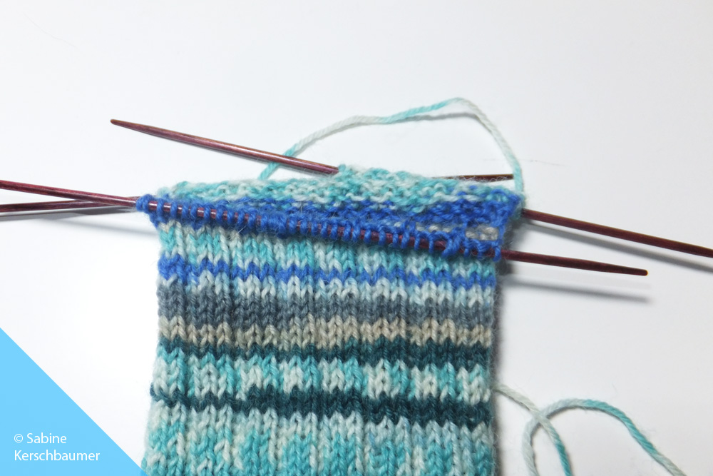 Verstärkte Fersen stricken