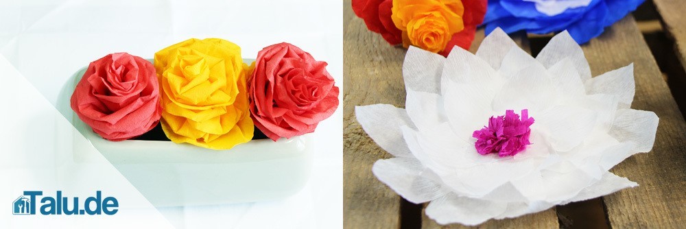 bastelideen-fruehling-kreppblumen