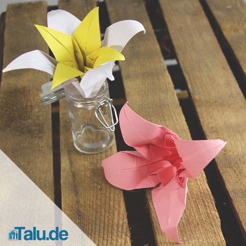 bastelideen-fruehling-lilie