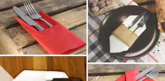 Bestecktaschen aus Servietten