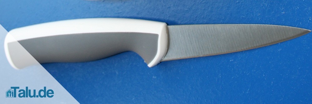 Kleines Küchenmesser statt Abisolierer verwenden