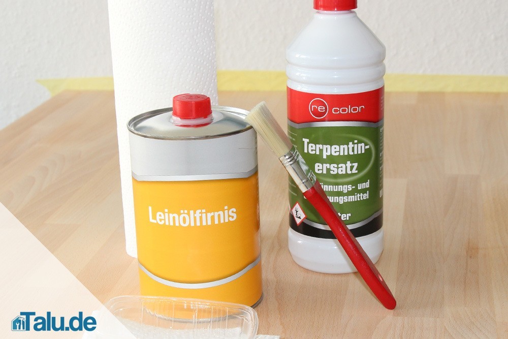 Leinölfirnis und Terpetin