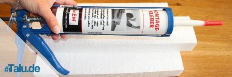 styropor mit gips kleben