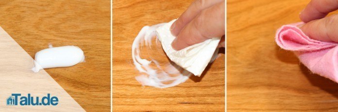 Parkett ausbessern - Kratzer und Dellen entfernen - Talu.de