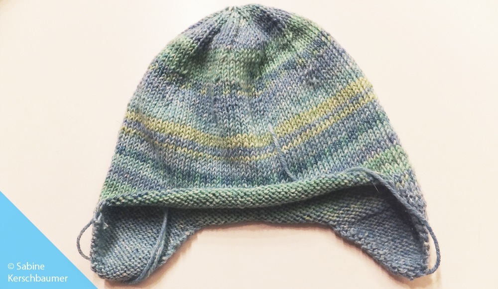 Gestrickte Babymütze