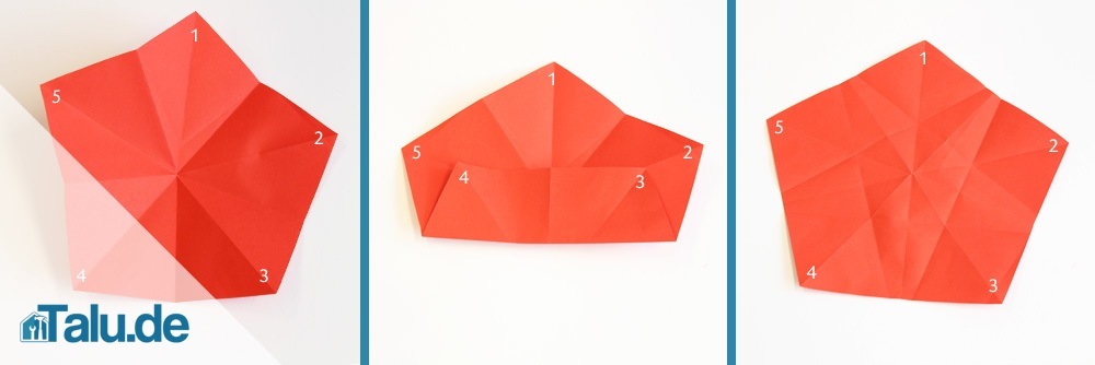 Origami Stern Falten Stern Aus Papier Basteln Talude