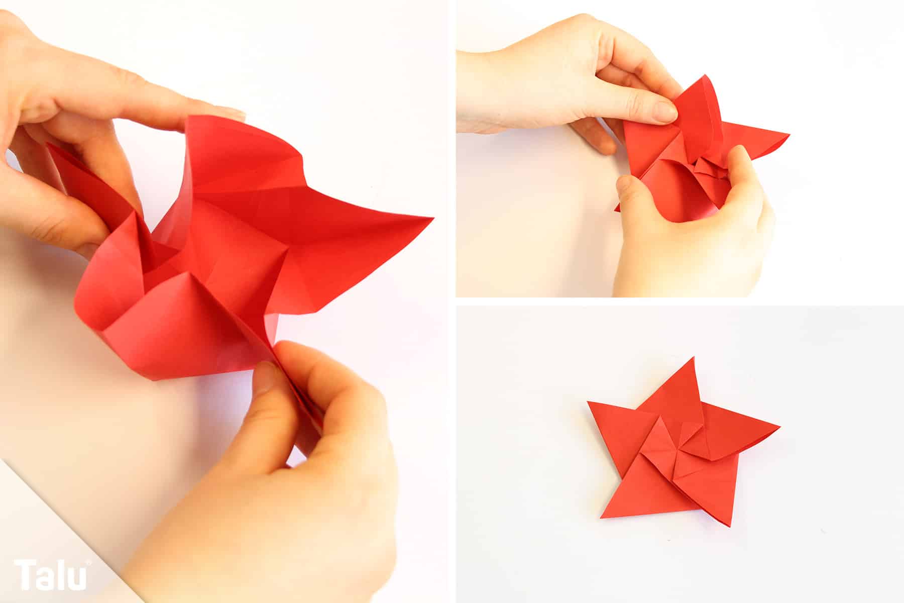 Origami Stern falten