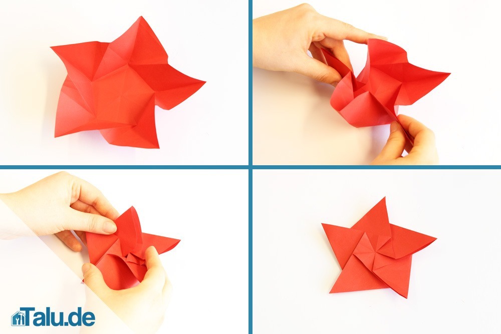 Origami Stern Falten Stern Aus Papier Basteln Talude