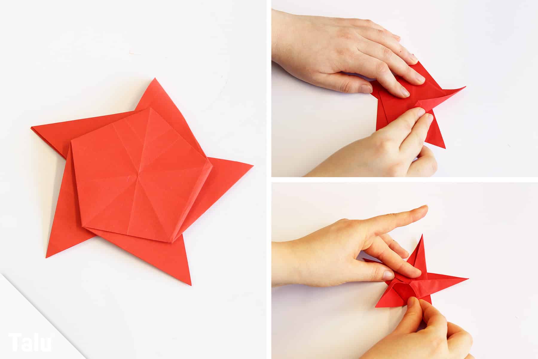 Origami Stern falten