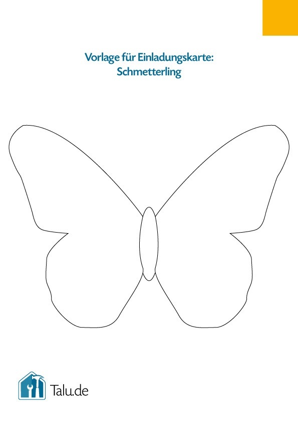 vorlage einladungskarte schmetterling talu