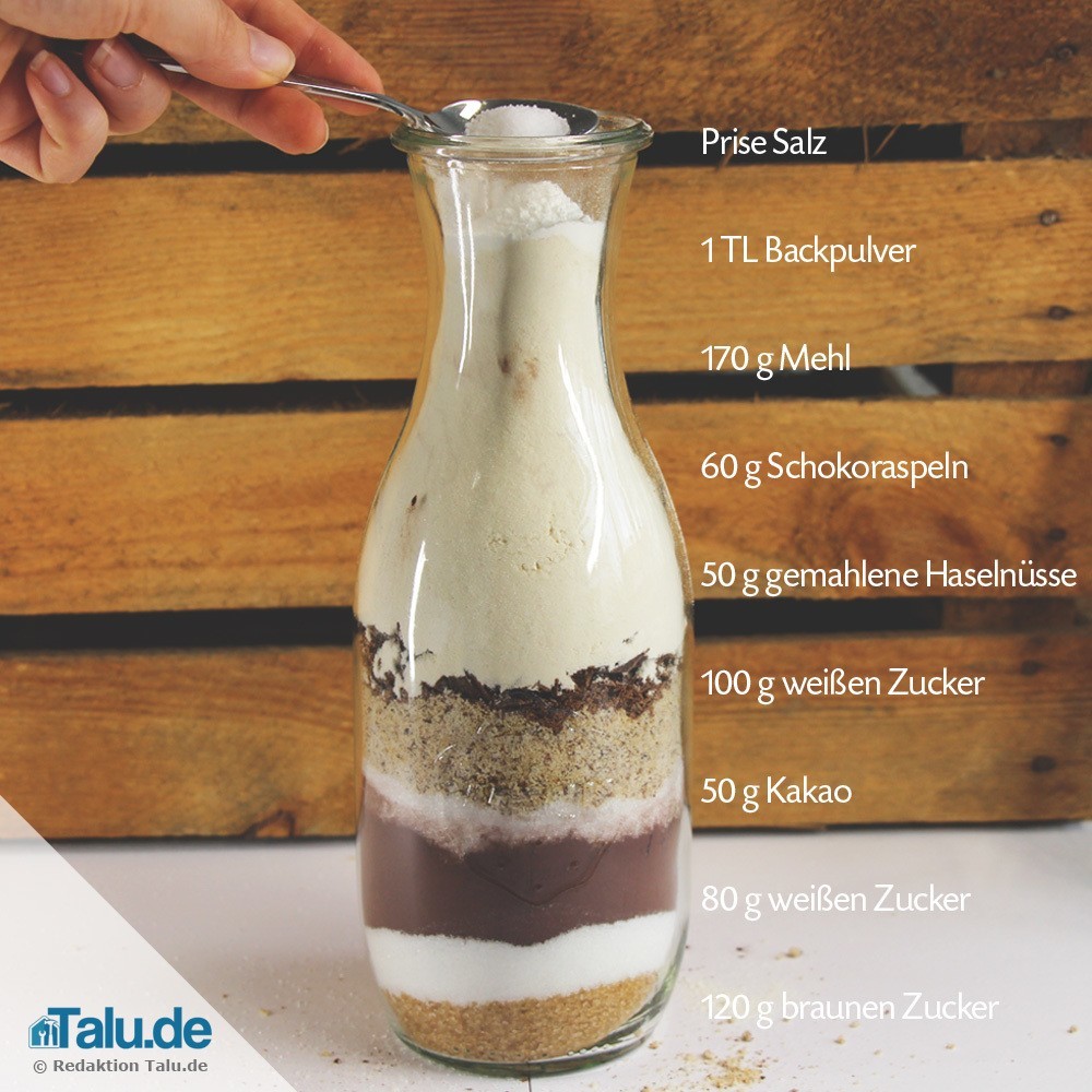 Backmischung Im Glas Verschenken 4 Leckere Rezepte Talu De