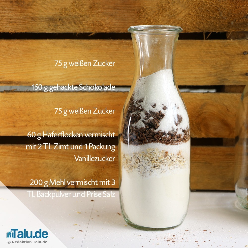 Backmischung Im Glas Verschenken 4 Leckere Rezepte Talu De