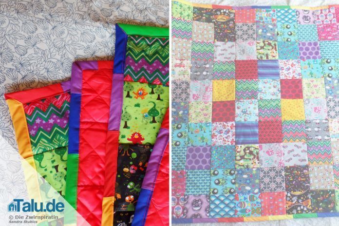 Patchworkdecke Nahen Kostenlose Diy Anleitung Talu De