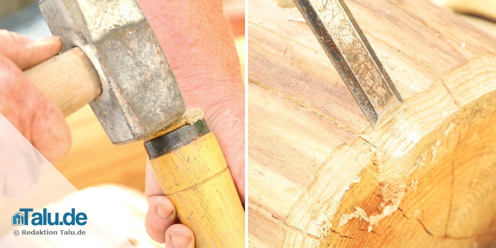 Holzkanten abschrägen