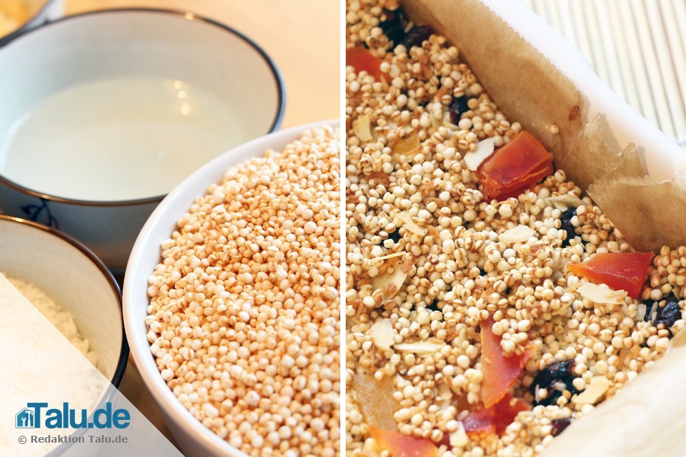 Müsliriegel mit Quinoa selber machen