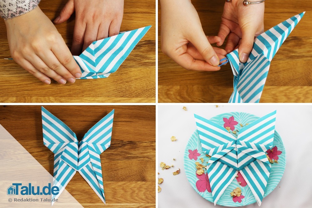 serviette-falten-schmetterling-9