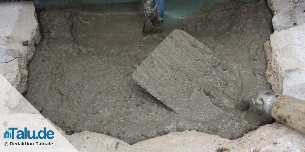Schnellestrich glätten