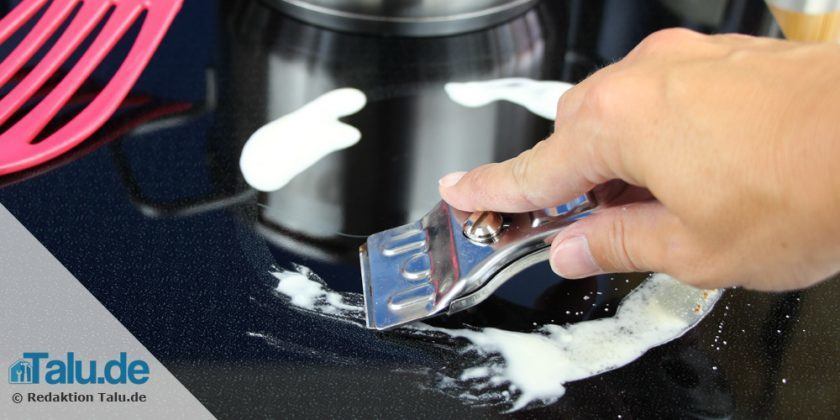 Cerankochfeld reinigen - Tipps gegen Kratzer/Eingebranntes - Talu.de