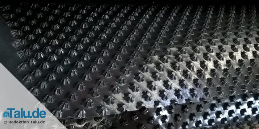 Noppenbahn/Noppenfolie mit Vlies verlegen - Anleitung - Talu.de