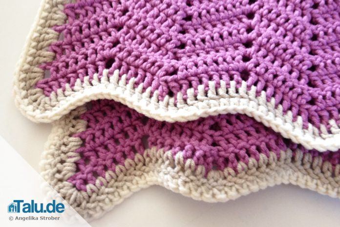 Babydecke selber häkeln - kostenlose bebilderte Anleitung - Talu.de
