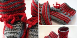 Babyschuhe stricken