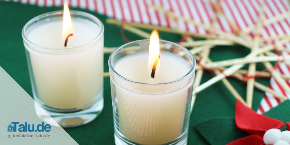 Weihnachtliche Vanille-Zimt-Kerze