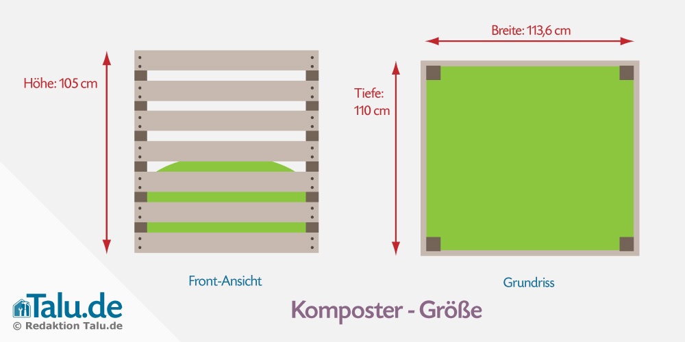 Komposter Abmessungen