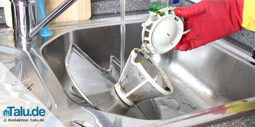 Spülmaschinen-Sieb reinigen