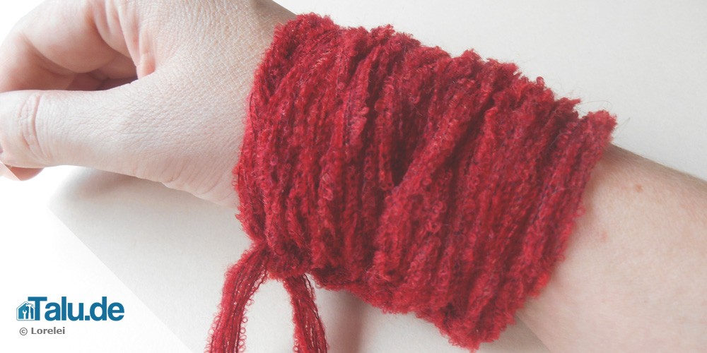 Armstricken: die ersten 10 Maschen