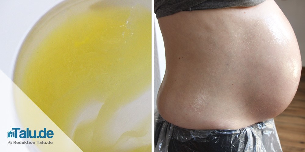 Gipsabdruck: Babybauch vorbereiten