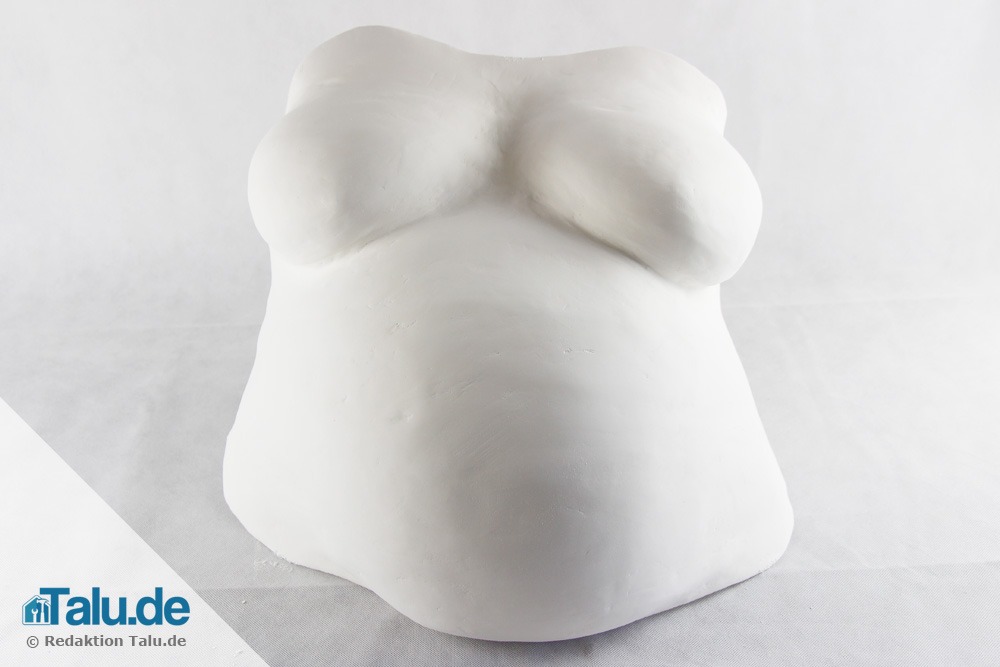 Gipsabdruck vom Babybauch
