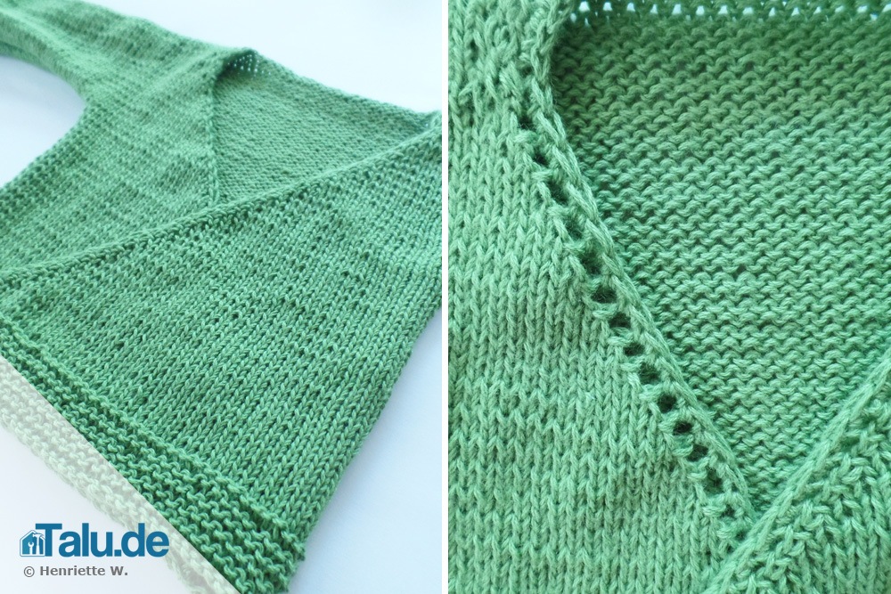 Babyjacke stricken