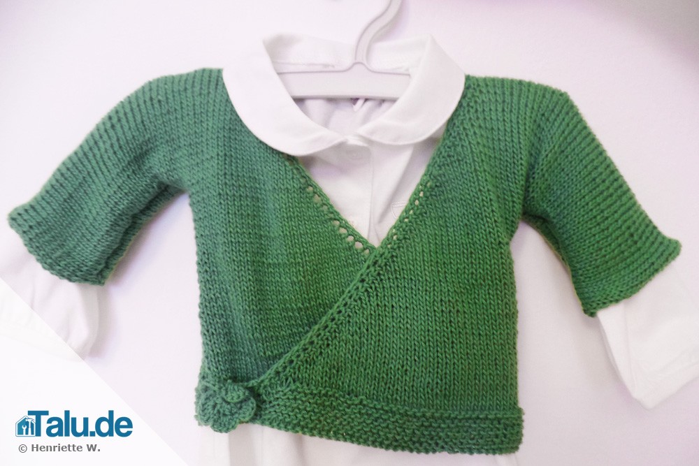 Babyjacke stricken