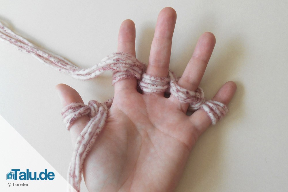 Anleitung für Fingerstricken
