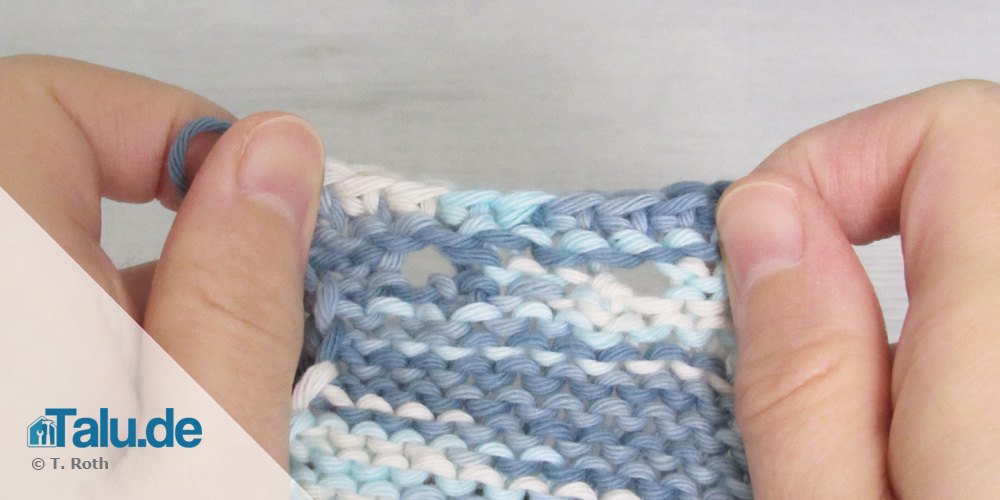 Knopflöcher stricken