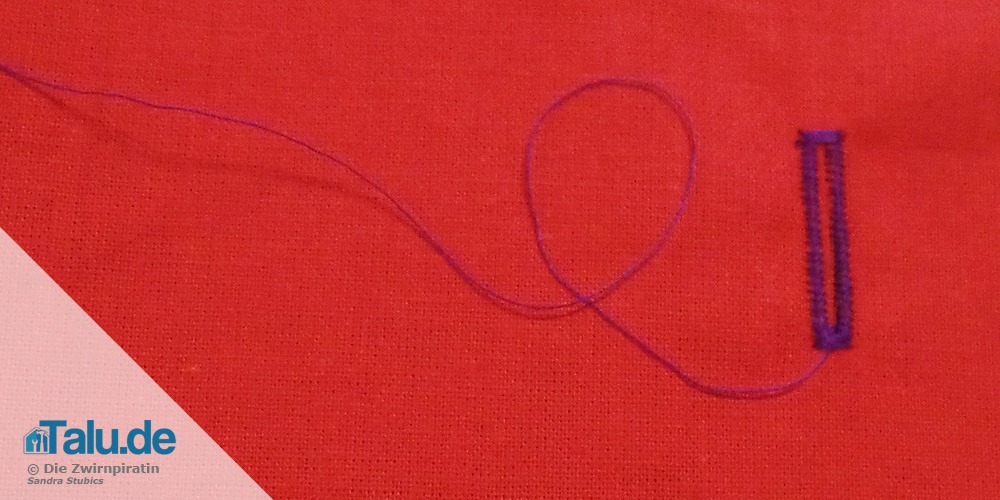 Knopfloch nähen