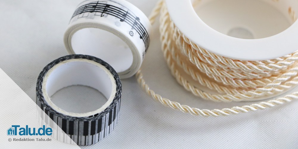 Lesezeichen mit Washi Tape basteln