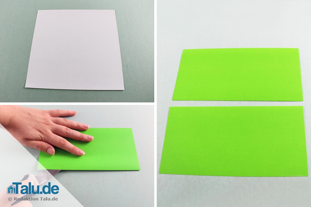 Origami Frosch falten