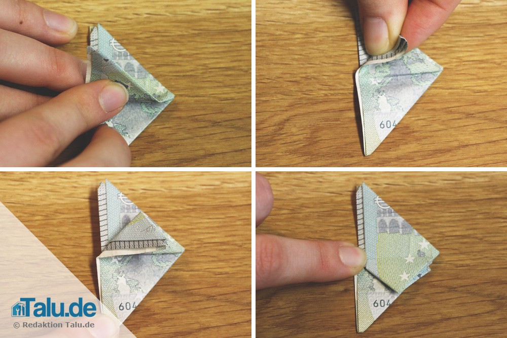 Origami Frosch falten