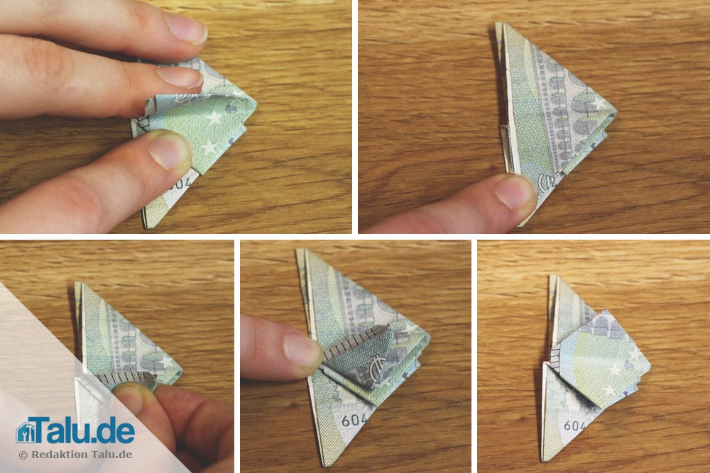 Origami Frosch falten