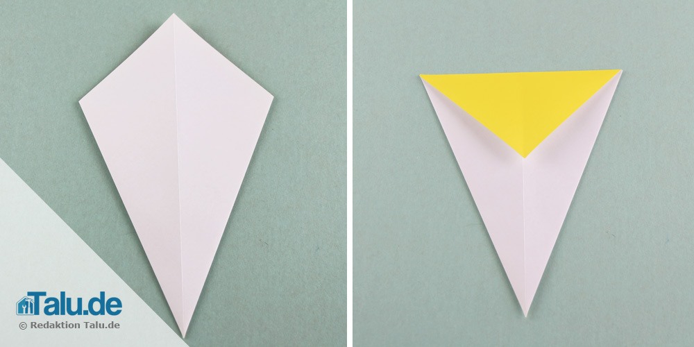 Origami Schwan falten