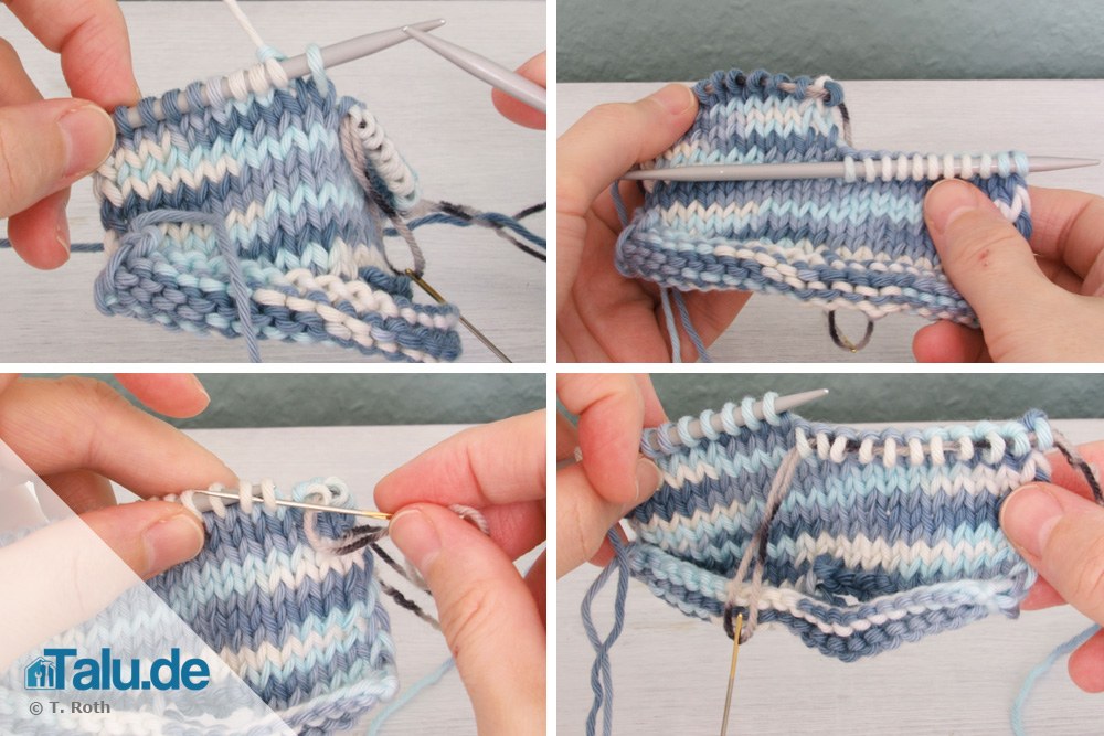 Knopfloch stricken