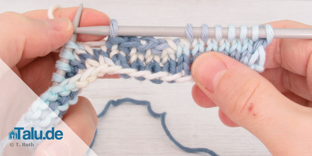 Knopfloch stricken