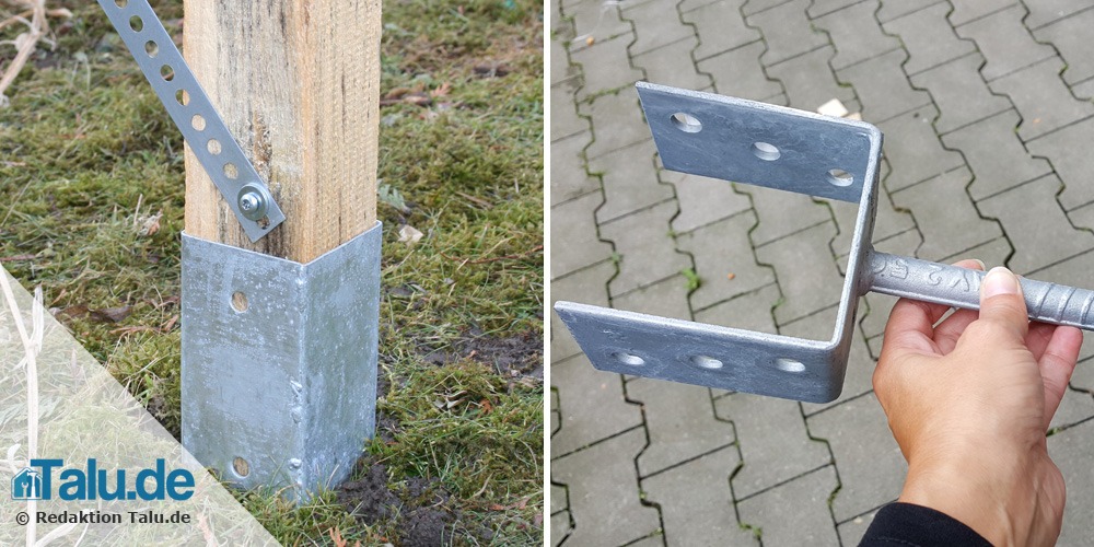 Bodeneinschlaghülse oder Trägerpfosten