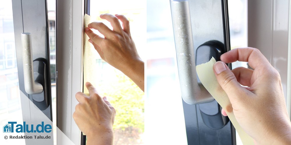Fenster abkleben