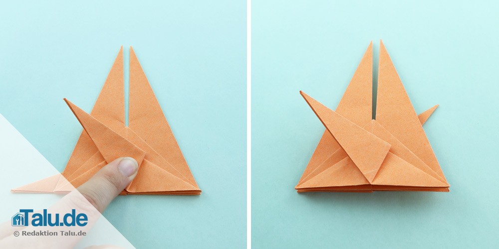 Origami Fisch falten